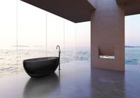 Прозрачная ванна ABBER Kristall AT9703Onyx черная — фото 3, Ванны из полиэфирной смолы