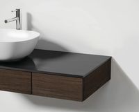 Origin Тумба 90 см с выдвижным ящиком левый темный вяз (без раковины без столешницы) VITRA арт-65674 — фото 1, Тумбы под раковину