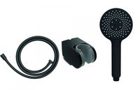 CREAVIT Набор для ручного душа ЧЕРНЫЙ МАТОВЫЙ SH119S — фото 1, Душевые гарнитуры на держателе