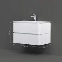 Товар: M30FHX0802WG Sensation, База под раковину, подвесная, 80 см, ящики, белый, глянцевая, шт - фото 6 M30FHX0802WG Sensation, База под раковину, подвесная, 80 см, ящики, белый, глянцевая, шт — фото 6, Тумбы под раковину