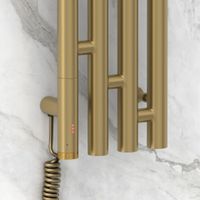 Полотенцесушитель электрический Сунержа Кантата 3.0 1200х159 левый Золотой шёлк арт-32-5846-1216 — фото 2, Электрические полотенцесушители