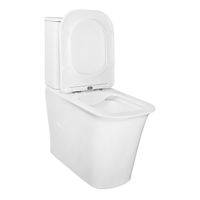 Унитаз-компакт Azario VELISE 355х625x810 напольный, безободковый в комплекте с быстросъемным сиденьем микролифт арт-AZ-1222A — фото 2, Напольные унитазы