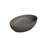 Товар: раковина накладная PURA 60x42 без перелива коричневый матовый арт-884216 - фото 2 раковина накладная PURA 60x42 без перелива коричневый матовый арт-884216 — фото 2, Раковины накладные