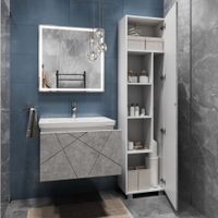 Тумба под раковину VIGO Geometry 60 подвесная бетон (033 бетон) — фото 6, Тумбы под раковину