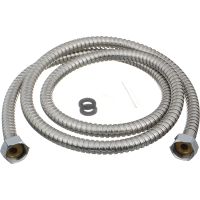 шланг д/душа MELODIA STANDARD M22*M22 нерж. d14мм, L200см, 2-й зажим MKP20344BL — фото 1, Душевые шланги