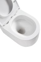 Унитаз подвесной Grossman (495*360*363) безободковый, белый с тонкой крышкой,микролифт,смыв торнадо,1 место арт-GR-4408SQ — фото 5, Подвесные унитазы