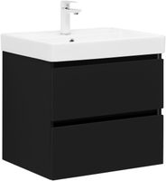 Товар: Тумба с раковиной Aquanet Вега 2.0 60 2 ящ. цв.черный (раковина Flat) 00344764 - фото 2 Тумба с раковиной Aquanet Вега 2.0 60 2 ящ. цв.черный (раковина Flat) 00344764 — фото 2, Тумбы с раковиной