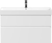 Тумба под раковину Allen Brau Infinity 100 белый матовый арт-1.210027.WM — фото 6, Тумбы под раковину