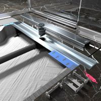 К-т водоотводящий желоб DP20-900 из нержавеющей стали + Декор. вставка/ Основа под плитку PG20-900 арт-DP20900-PG20900 — фото 4, Душевые лотки