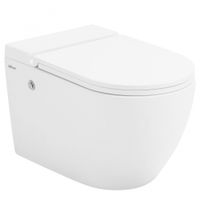 Унитаз ABBER Bequem AC1108P подвесной белый с импульсным смывом — фото 1, Подвесные унитазы