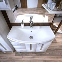 Товар: Комплект мебели для ванной Бриклаер БАЛИ 85R, светлая лиственница/белый - фото 5 Комплект мебели для ванной Бриклаер БАЛИ 85R, светлая лиственница/белый — фото 5, Комплекты мебели для ванной