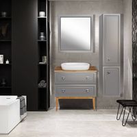 Товар: Подстолье Каталина 80 "Grey" 12095 - фото 2 Подстолье Каталина 80 "Grey" 12095 — фото 2, Тумбы под раковину