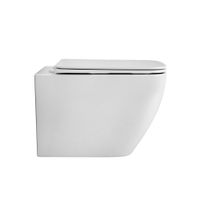 Унитаз подвесной Grossman Thin Rim GR-5603S (520х365х345) тонкий ободок,белый с тонкой крышкой,микролифт,1 место — фото 1, Подвесные унитазы