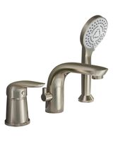 Orange смеситель на борт ванны однорычажный с душевым набором, никель арт-M60-333ni — фото 12, Смесители на борт ванны