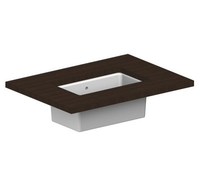 Раковина Scarabeo GAIA встраиваемая снизу с переливом без отверстий цвет белый арт-8091 — фото 1, Раковины встраиваемые снизу