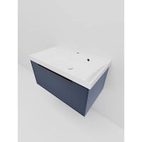 Товар: Тумба под раковину подвесная La Fenice SIMPLA FNC-01-SIM-BG-80, синяя - фото 4 Тумба под раковину подвесная La Fenice SIMPLA FNC-01-SIM-BG-80, синяя — фото 4, Тумбы под раковину