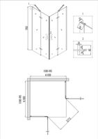 Товар: Душевое ограждение Niagara Nova NG-6814-08ВLACK (100х100х195) квадрат,черный,двери распашные,стекло прозрачное,1 место 681408111BLACK - фото 8 Душевое ограждение Niagara Nova NG-6814-08ВLACK (100х100х195) квадрат,черный,двери распашные,стекло прозрачное,1 место 681408111BLACK — фото 8, Квадратные душевые уголки