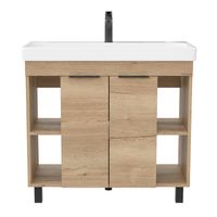 Легран 90 Тумба напольная Дуб галифакс (БЕЗ УМЫВАЛЬНИКА Адриана 90) арт-109031 — фото 1, Тумбы под раковину