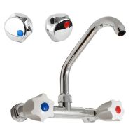 Настенный смеситель для кухни Сантаком 100017с, хром — фото 1, Смесители для кухни