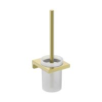 Tivoli Туалетный ершик настенный, матовое стекло, золото шлифованное арт-AQM7313BG — фото 1, Ершики для унитаза