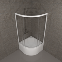 ДО Ультра 90*90 Б (5 мест+сифон D50) арт-Щ0000061800 — фото 2, Душевые уголки четверть круга