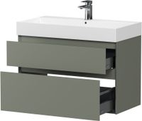 Тумба под раковину Allen Brau Infinity 85 1.210026.CGM олива матовый — фото 7, Тумбы под раковину