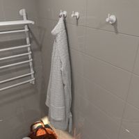 Крючок одинарный, коллекция КАМИЛА , белый матовый, Альтасан арт-КМ10БМ — фото 1, Крючки для полотенец