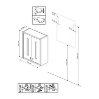 Товар: Шкаф навесной Бриклаер БАЛИ 65 см, венге/белый 4627125411977 - фото 2 Шкаф навесной Бриклаер БАЛИ 65 см, венге/белый 4627125411977 — фото 2, Шкафы для ванной