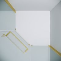 Душевое ограждение Grossman Pragma (90х90х195) трапеция,распашная,золото сатин,стекло прозрачное, 1 место арт-302.K33.03.9090.32.00 — фото 7, Душевые уголки трапеция