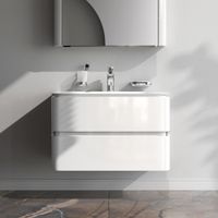 Товар: M30FHX0802WG Sensation, База под раковину, подвесная, 80 см, ящики, белый, глянцевая, шт - фото 7 M30FHX0802WG Sensation, База под раковину, подвесная, 80 см, ящики, белый, глянцевая, шт — фото 7, Тумбы под раковину