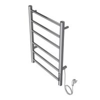 Полотенцесушитель электрический AZARIO PARMA 400/600 6 секций, диммер справа, хром арт-AZ10846 — фото 2, Электрические полотенцесушители