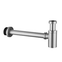 Сифон для раковины ABBER AF0030SP сатин — фото 1, Сифоны для раковины