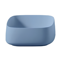 Раковина Artceram Cognac Quadro накладная цвет avio арт-COL007 38 00 — фото 1, Раковины накладные