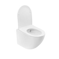 Товар: Унитаз ABBER Bequem AC1100TMW подвесной белый матовый, безободковый, смыв торнадо - фото 12 Унитаз ABBER Bequem AC1100TMW подвесной белый матовый, безободковый, смыв торнадо — фото 12, Подвесные унитазы