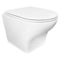 Унитаз подвесной AZARIO Porta 520х360х375 безободковый, быстросъемное сиденье микролифт арт-AZ-0064 — фото 10, Подвесные унитазы