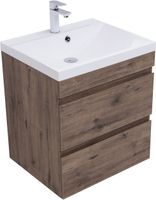 Тумба под раковину Aquanet Нота New 60 дуб веллингтон табак 00334191 — фото 3, Тумбы под раковину