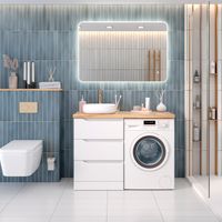 Тумба напольная NORDIC 60 /3 ящ/ под столешницу из массива и накладную раковину /AQUA DE MARCO 2060CNOR/F — фото 10, Тумбы под раковину