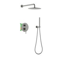 Душевая система встроенная Timo Saona черное золото арт-SX-2369/18SM — фото 1, Встраиваемые душевые комплекты