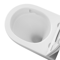 Унитаз подвесной Grossman (520х360х400) безободковый,белый с тонкой крышкой,микролифт,смыв торнадо,закрытое дно,1 место арт-GR-4411SQC — фото 8, Подвесные унитазы