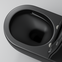 Товар: Унитаз подвесной Grossman GR-4411BMSQ (520х360х375) безободковый,смыв торнадо,черный матовый с тонкой крышкой,микролифт,1 место - фото 4 Унитаз подвесной Grossman GR-4411BMSQ (520х360х375) безободковый,смыв торнадо,черный матовый с тонкой крышкой,микролифт,1 место — фото 4, Подвесные унитазы