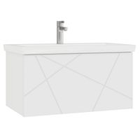 Тумба под раковину VIGO Geometry 80 подвесная белый (035) — фото 1, Тумбы под раковину