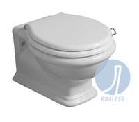 Унитаз SIMAS LANTE подвесной безободковый цвет белый LA18 — фото 1, Подвесные унитазы