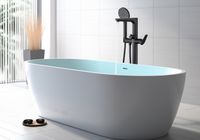 Смеситель для ванны напольный (внешняя и скрытая часть) AQUATEK, матовый черный AQ1145MB БЕТТА — фото 10, Смесители напольные