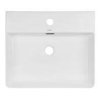 Раковина накладная Azario 500х420х120 прямоугольная, матовый белый арт-AZ-2173-S-MW — фото 1, Раковины накладные