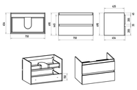Тумба под раковину арт-VIC-09080-0802Я — фото 6, Тумбы под раковину