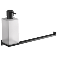 Полотенцедержатель с дозатором COLOMBO DESIGN LOOK настенный цвет черный матовый арт-B1674.NM — фото 3, Дозаторы
