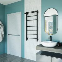 Полотенцесушитель электрический Grota Alto 530х1000 черный Alto 530х1000 RAL9005 EL — фото 5, Электрические полотенцесушители