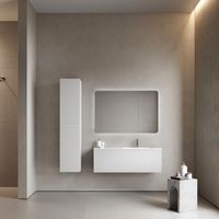 Тумба подвесная SANCOS Snob R 1.0 1195х445х406, c одним ящиком оснащенным доводчиками, Bianco , арт.SNR1.0120RW — фото 5, Тумбы под раковину