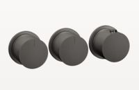 Смеситель для душа, Gessi, с 2 независимыми выходами, тип открывания воды-вентильный, тип регулирования воды-термостатический картридж, монтаж-настенный встраиваемый, отверстия для монтажа-3, вертикальная/горизонтальная установка, внутренняя часть-необходимо заказать, цвет-Black Metal Br. PVD арт-63434.707 — фото 2, Смеситель для душа