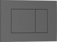 Кнопка смыва IBERICA BLANCA ESTI-S ABS-пластик, серый матовый (IB.B085.008.000) — фото 2, Кнопки смыва